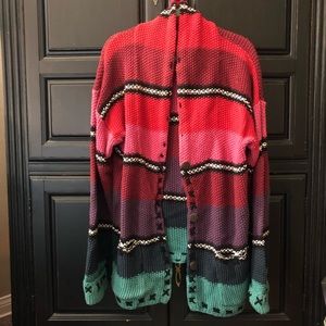 Vintage Multicolored Cardigan Size L